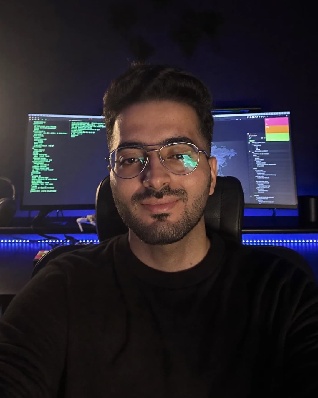 Shahzaib Shoaib, founder of Zaibex, at his desk